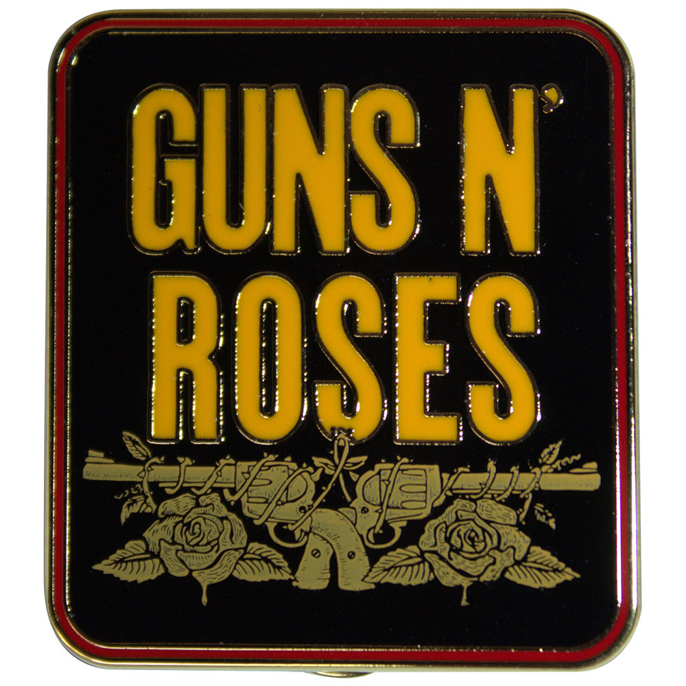 Guns N' Roses Pin Badge: Stacked Black