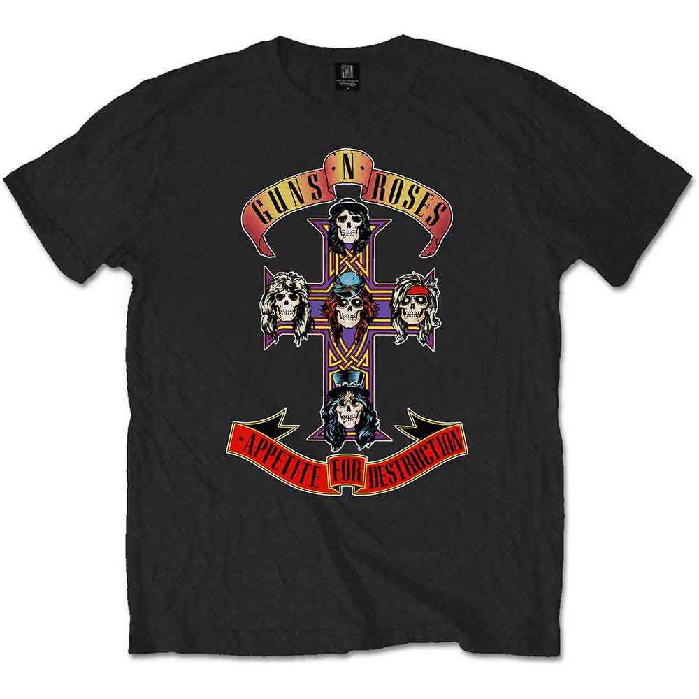 Guns N' Roses Kids T-Shirt: Appetite for Destruction (Black)