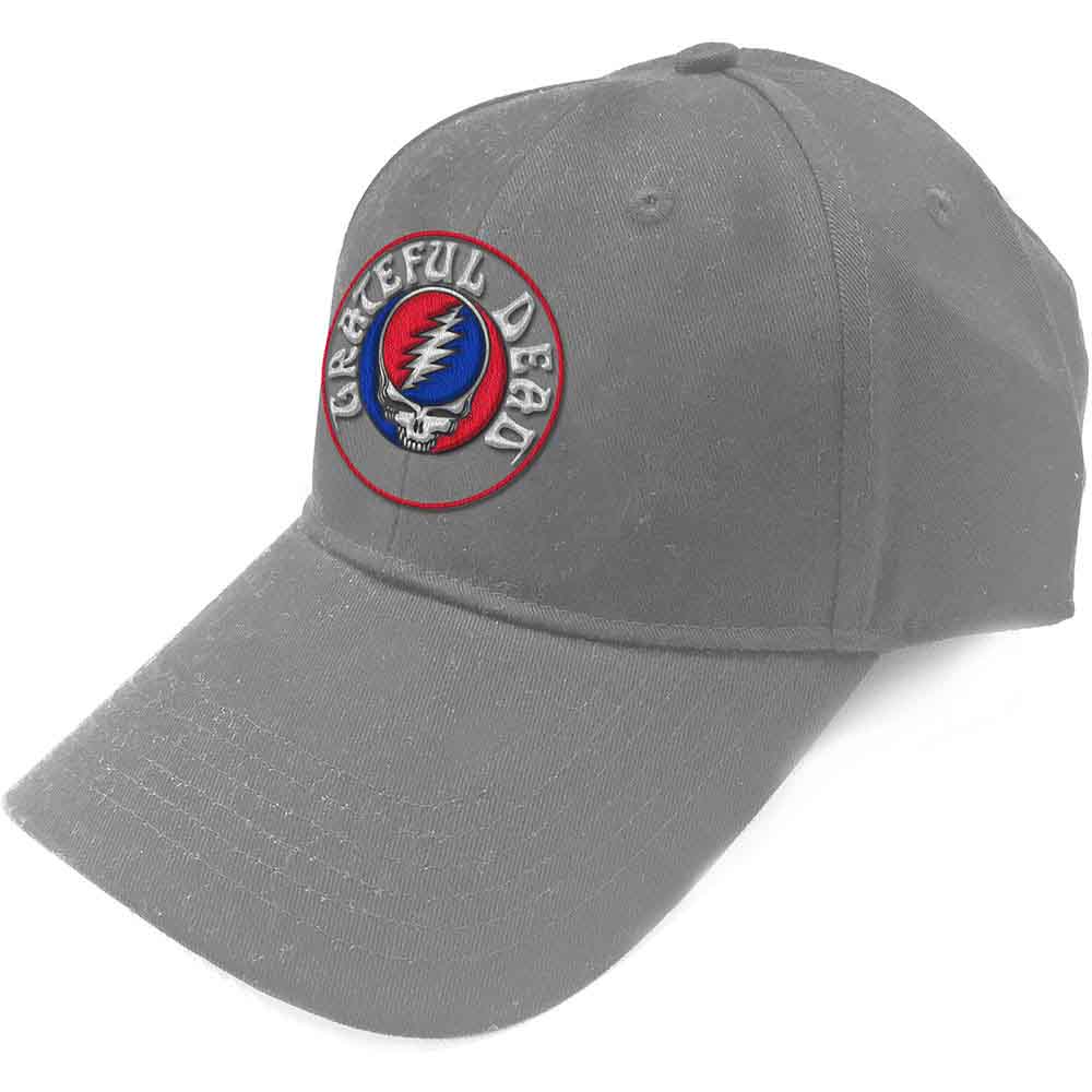 Grateful Dead Unisex Baseball Cap: Steal Your Face Logo (Grey)