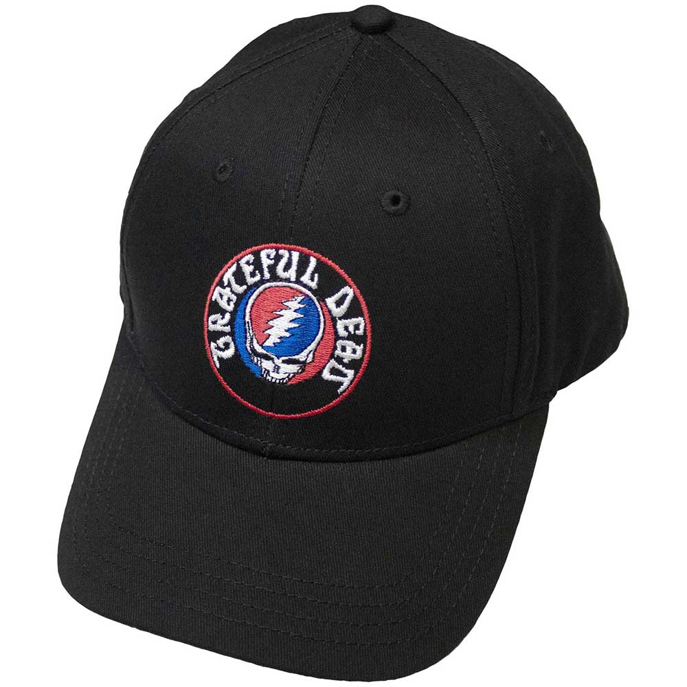 Grateful Dead Unisex Baseball Cap: Steal Your Face Logo (Black)