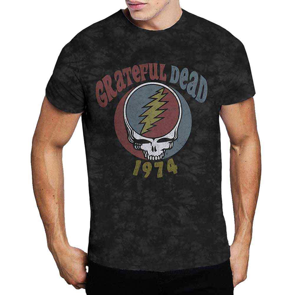 Grateful Dead Unisex T-Shirt: 1974 (Grey) (Wash Collection)
