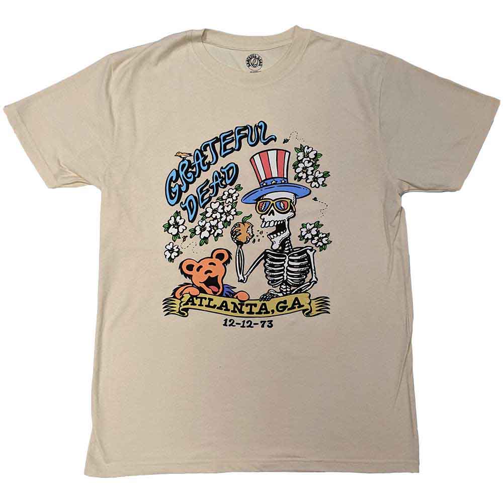 Grateful Dead Unisex T-Shirt: Atlanta Flowers (Natural)