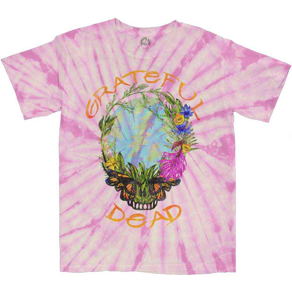 Grateful Dead Unisex T-Shirt: Forest Dead (Pink) (Wash Collection)