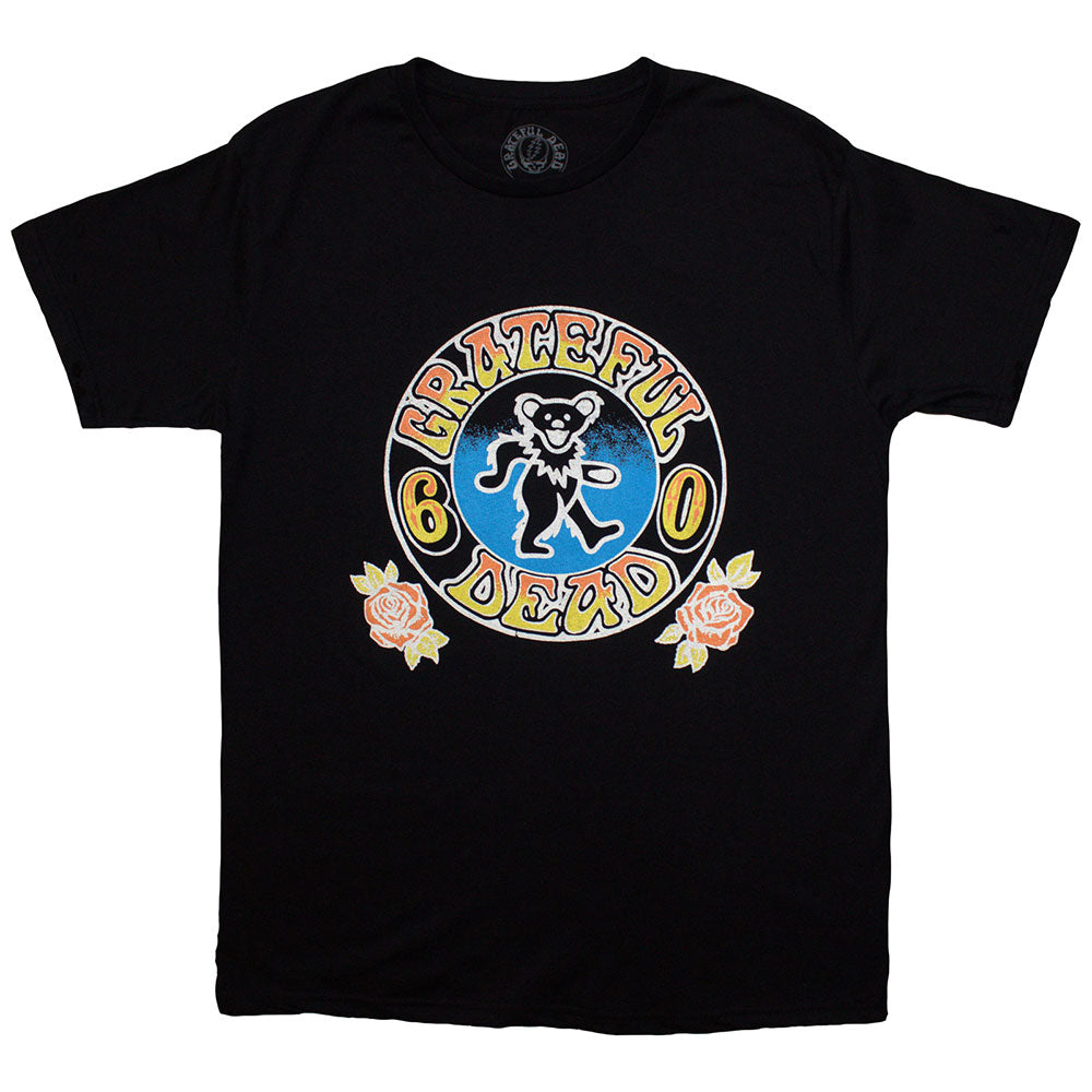 Grateful Dead Unisex T-Shirt: Bear Roses (Black)
