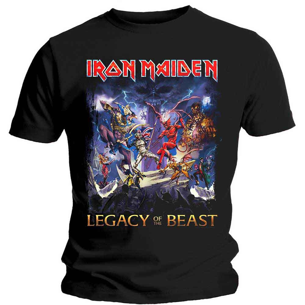 Iron Maiden Unisex T-Shirt: Legacy of the Beast (Black)