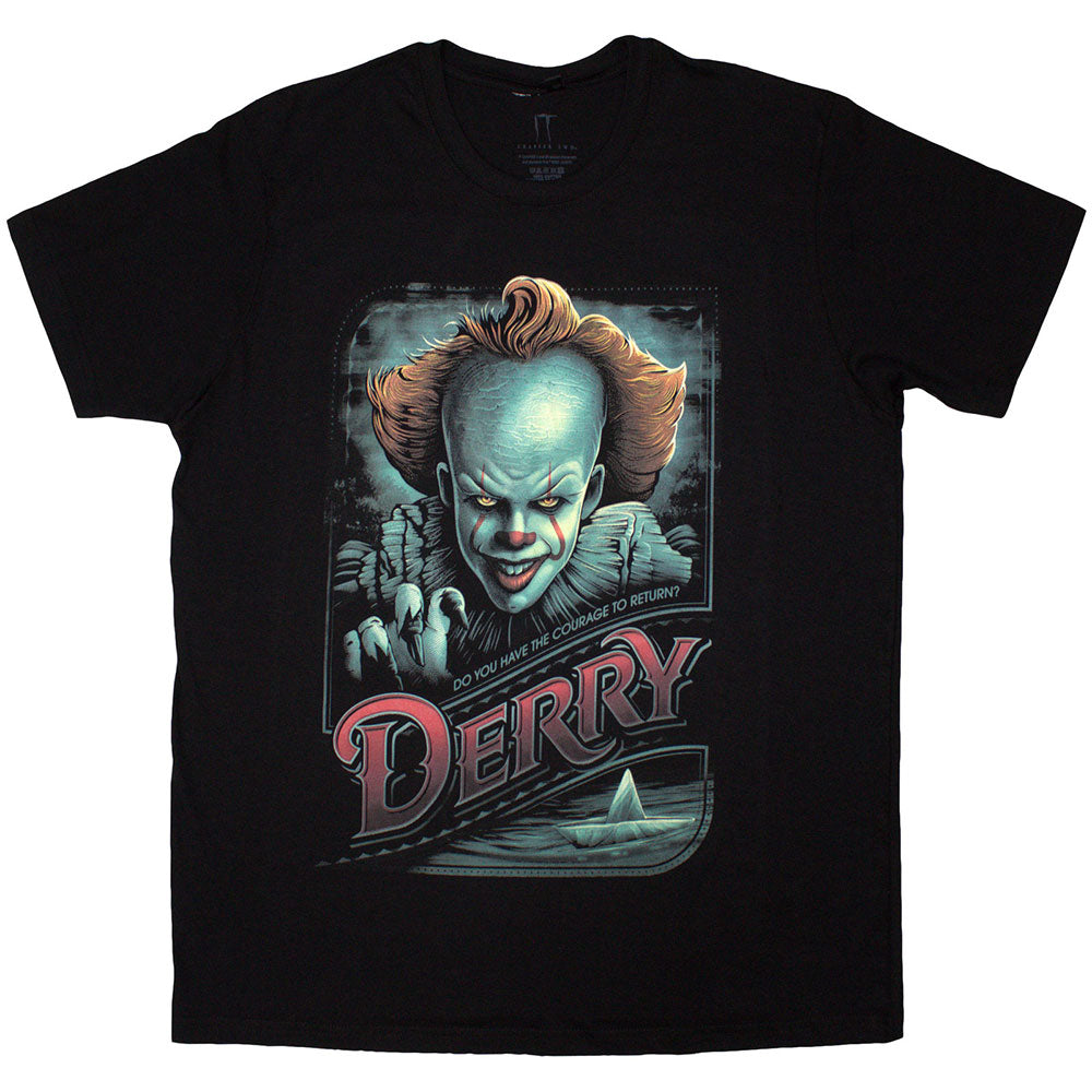 IT Unisex T-Shirt: Pennywise Derry (Black)