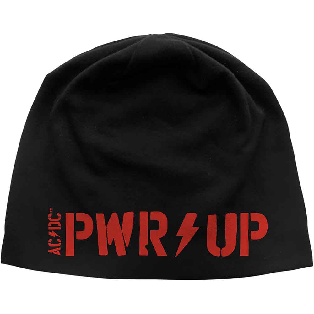 AC/DC Unisex Beanie Hat: PWR-UP (Black)