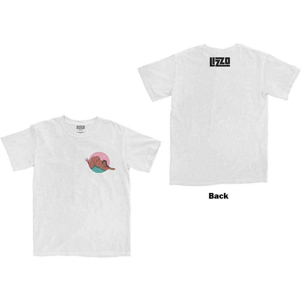 Lizzo Unisex T-Shirt: Arch (White) (Back Print)