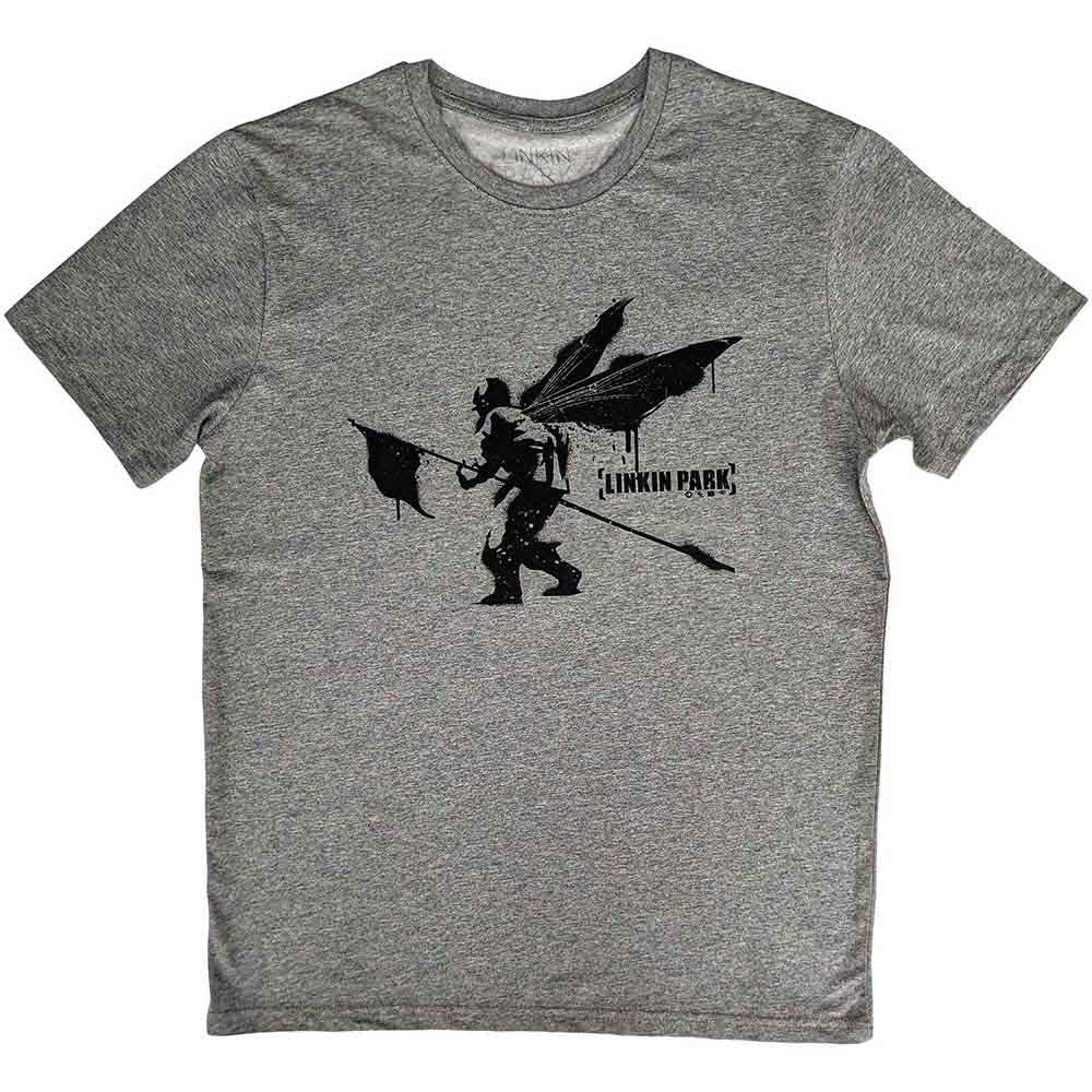 Linkin Park Unisex T-Shirt: Street Soldier (Grey)