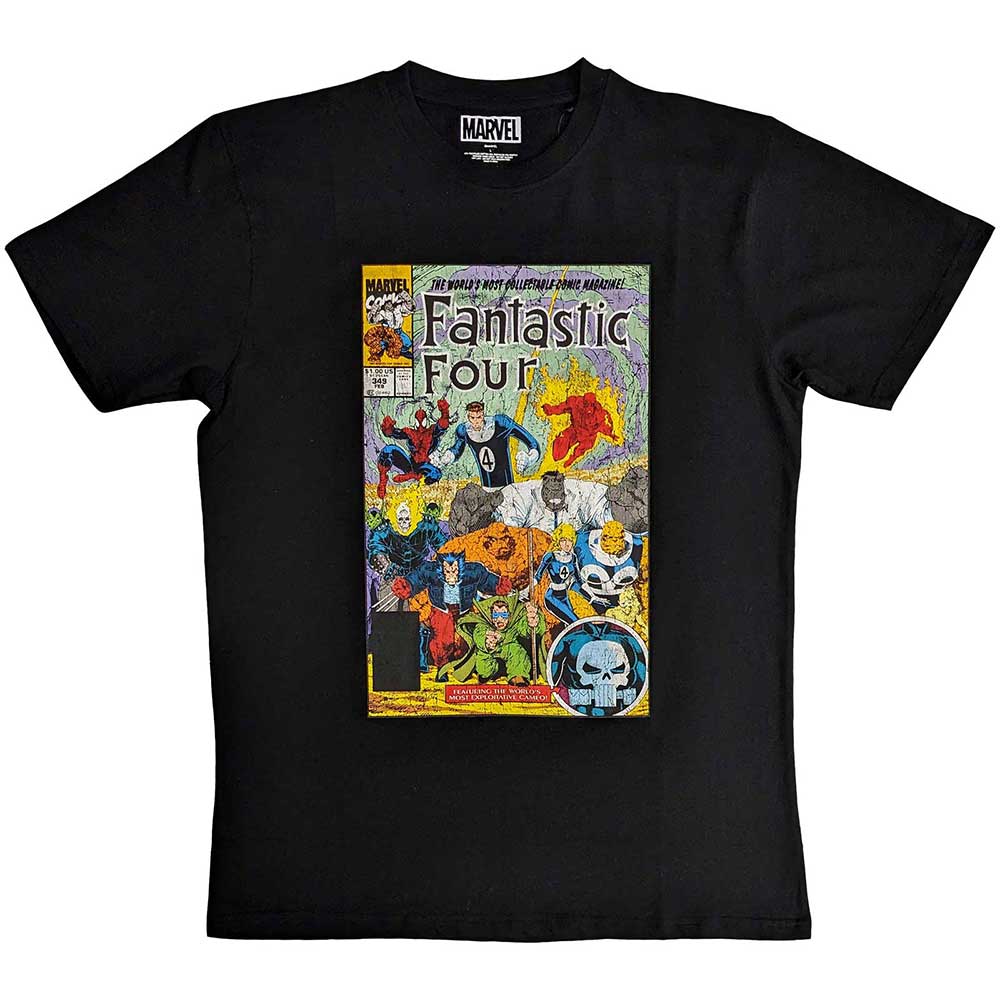 Marvel Comics Unisex T-Shirt: Fantastic Four (Black)