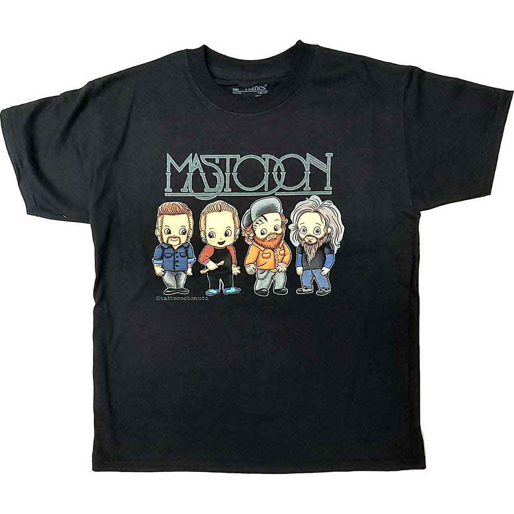 Mastodon Kids T-Shirt: Band Character (Black)