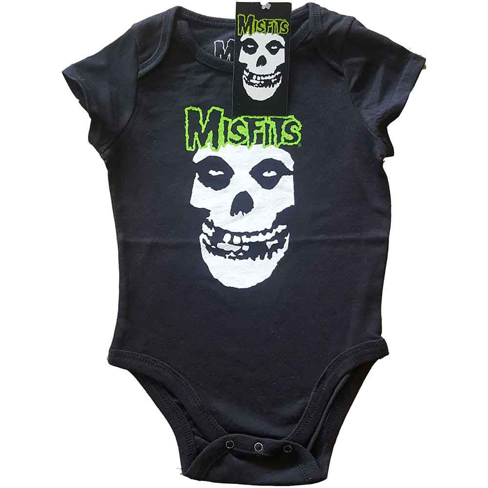 Misfits Kids Baby Grow: Skull & Logo (Black)