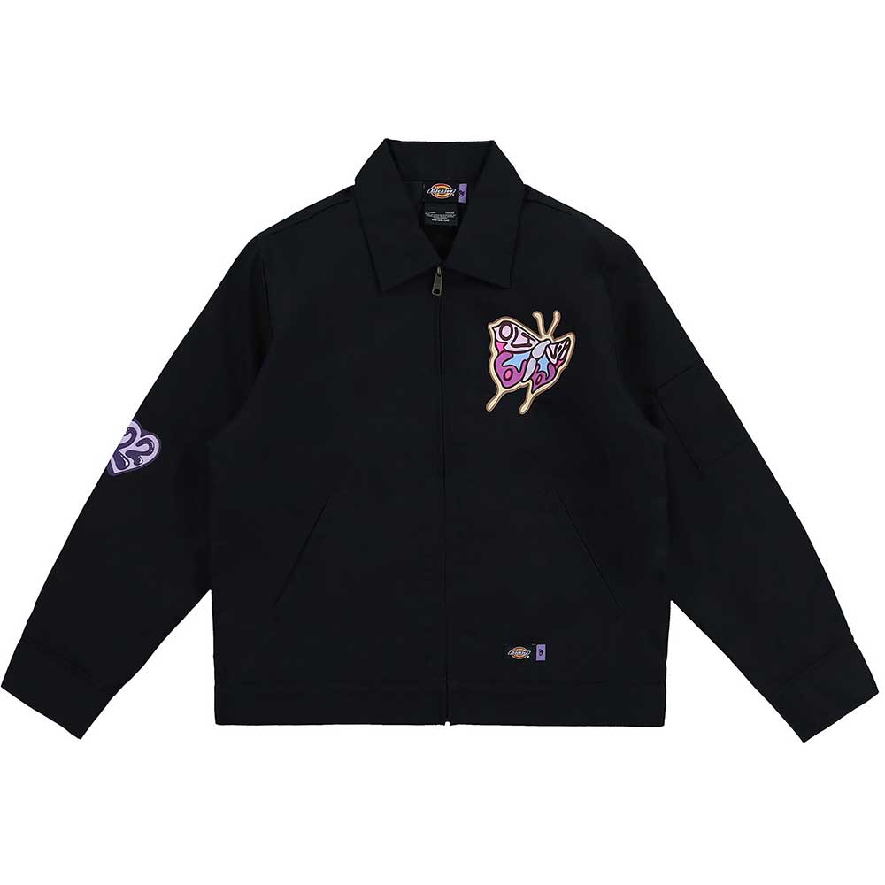 Olivia Rodrigo Unisex Zipped Jacket: Sour Dickies (Black) (Ex-Tour)