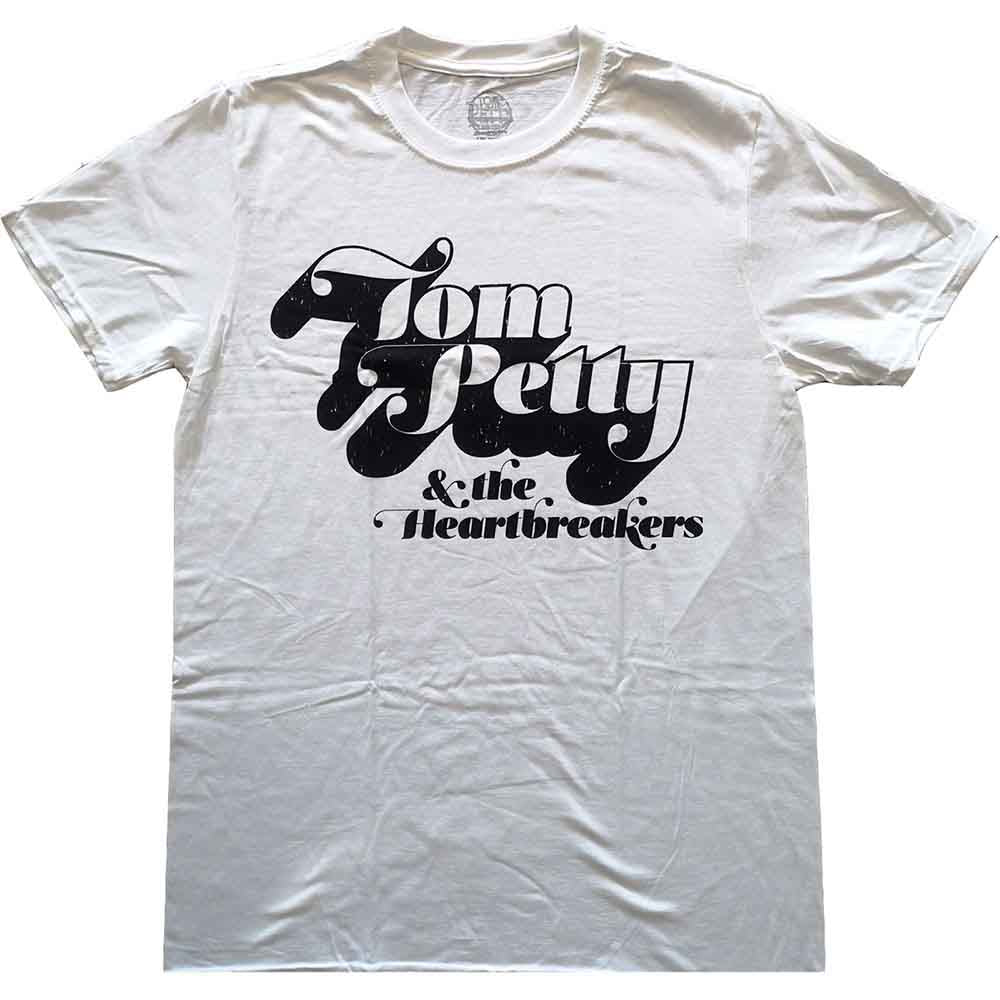 Tom Petty & The Heartbreakers Unisex T-Shirt: Logo (White)