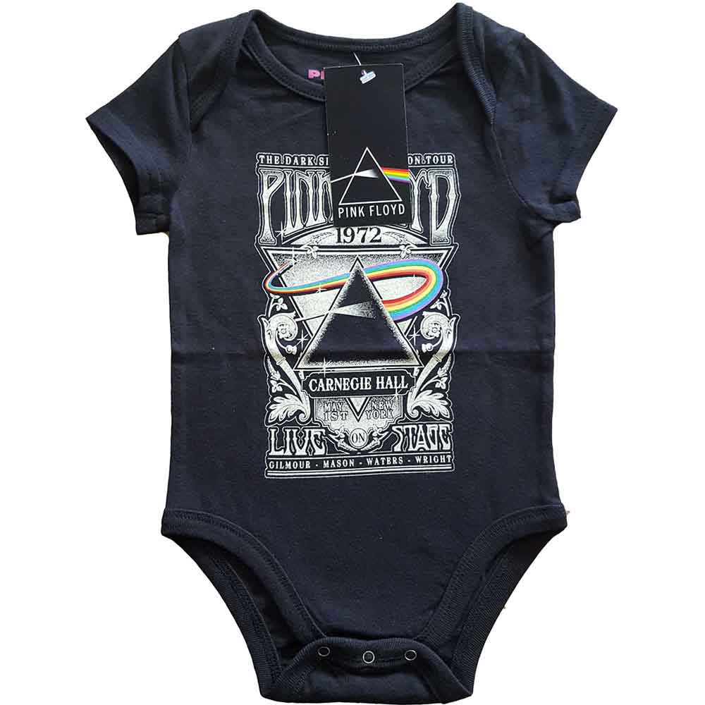 Pink Floyd Kids Baby Grow: Carnegie Hall Poster (Black)