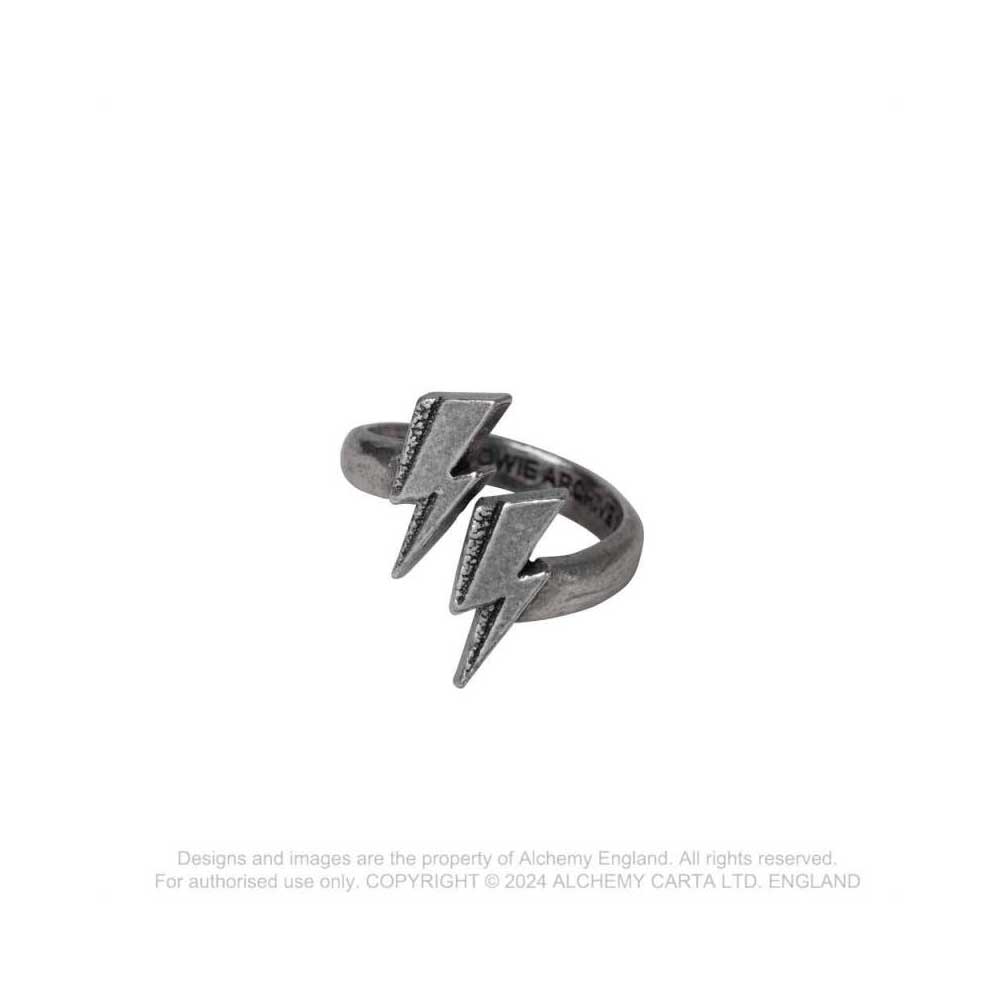 David Bowie Unisex Ring: Flash
