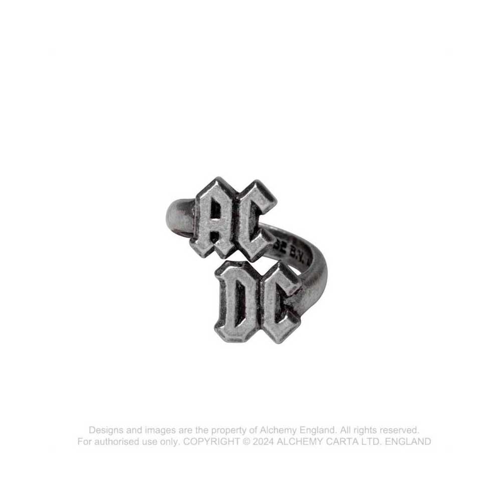 AC/DC Unisex Ring: Logo
