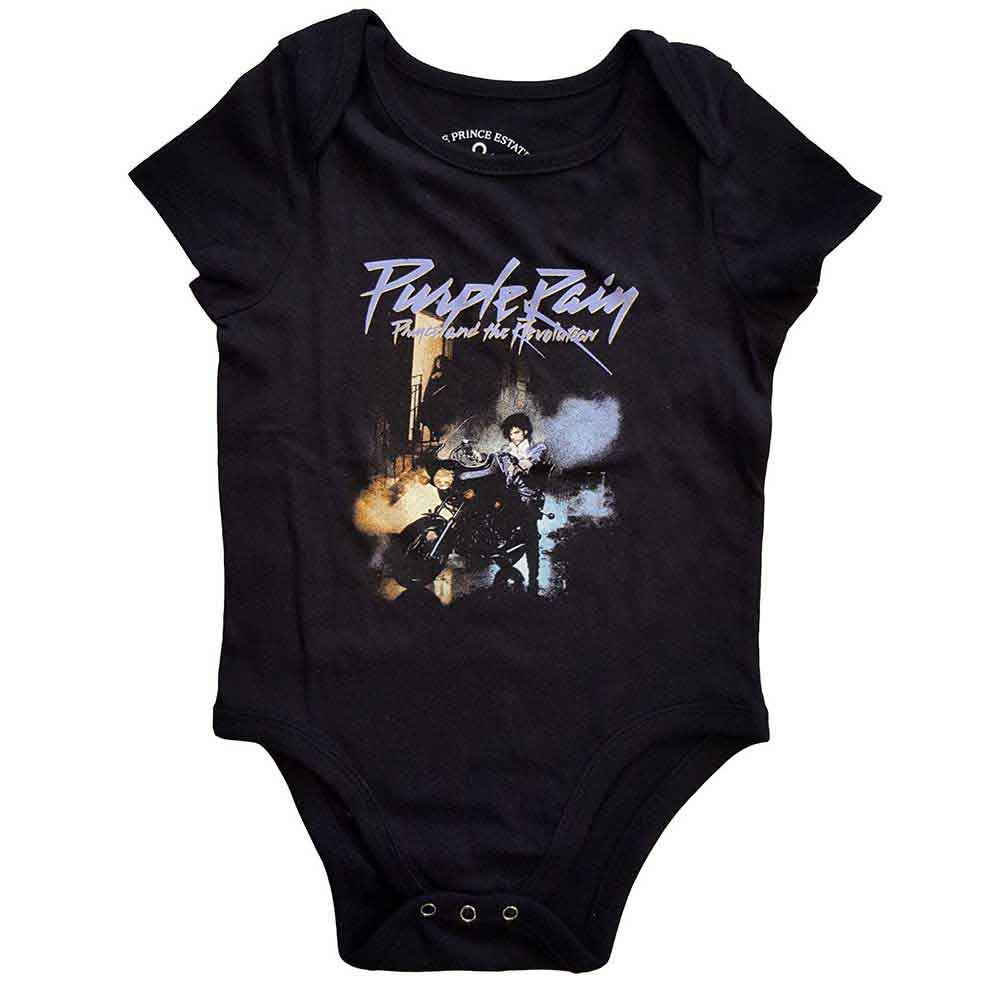 Prince Kids Baby Grow: Purple Rain (Black)