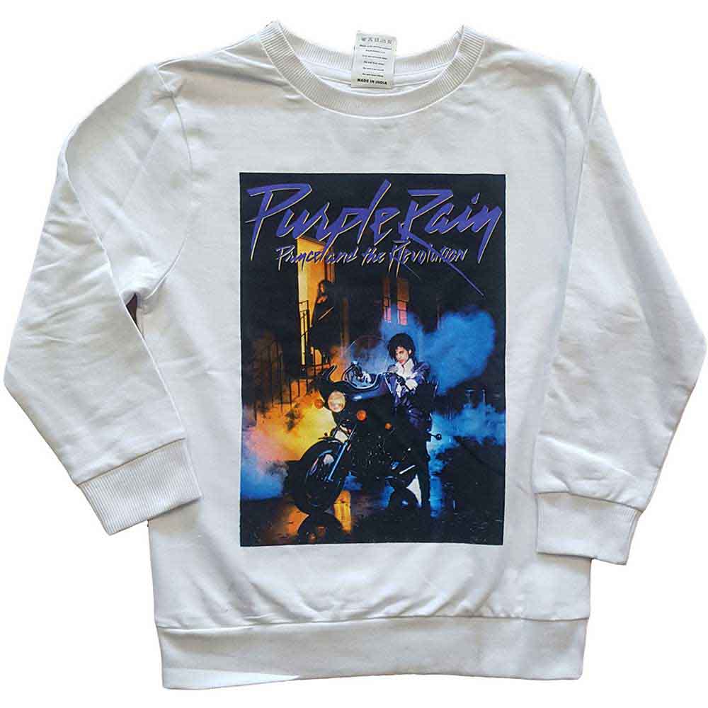 Prince Kids Sweatshirt: Purple Rain (White)