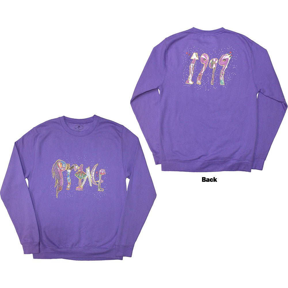Prince Unisex Sweatshirt: 1999 (Purple) (Back Print)
