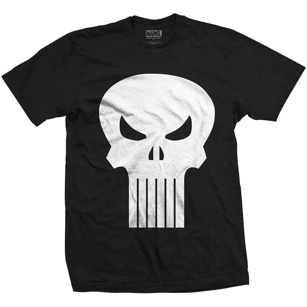 Marvel Comics Unisex T-Shirt: Punisher Skull (Black)