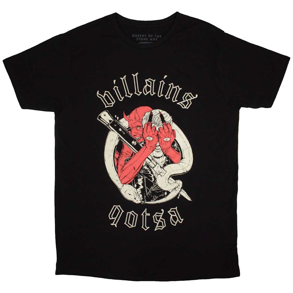 Queens Of The Stone Age Unisex T-Shirt: Villains (Black)