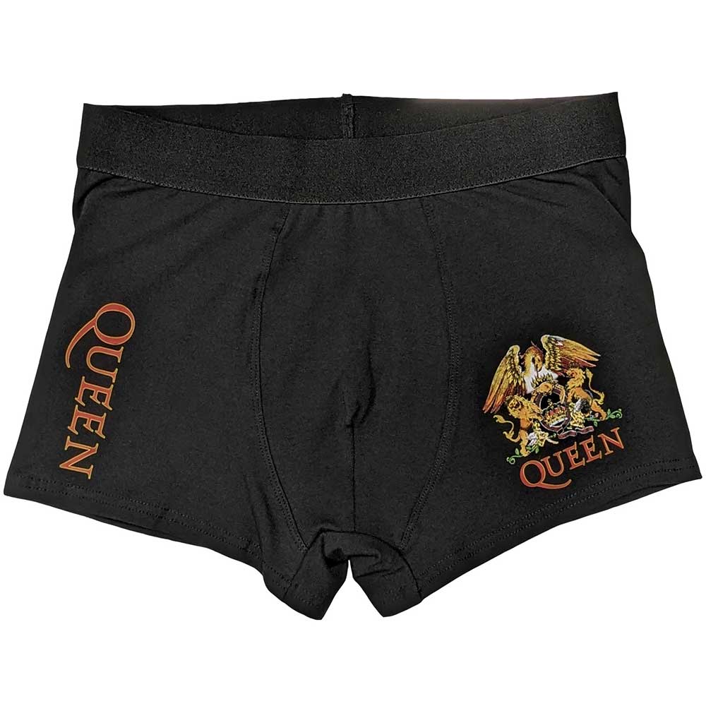 Queen Unisex Boxers: Classic Crest (Black)