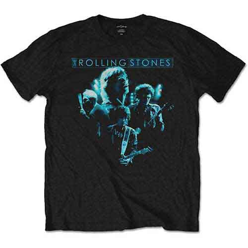 The Rolling Stones Unisex T-Shirt: Band Glow (Black)