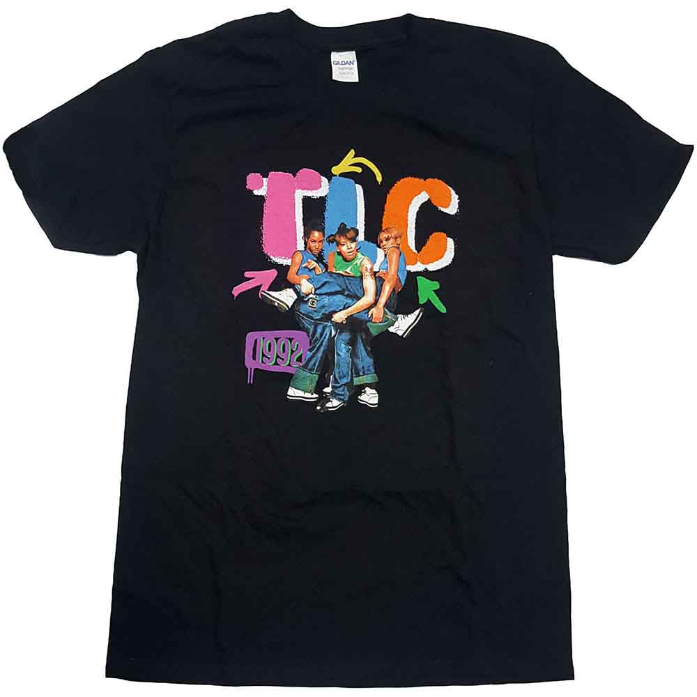 TLC Unisex T-Shirt: Kicking Group (Black)