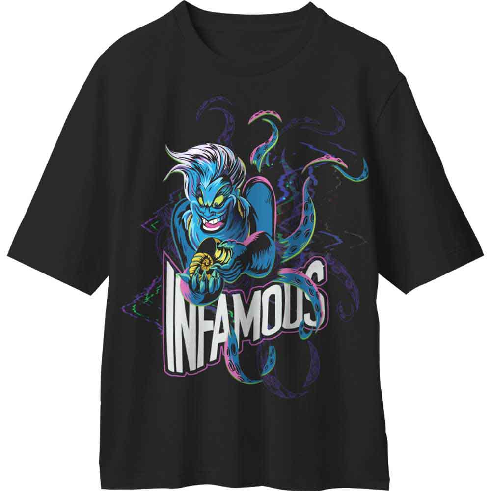 Disney Unisex T-Shirt: The Little Mermaid Infamous Ursula (Black)