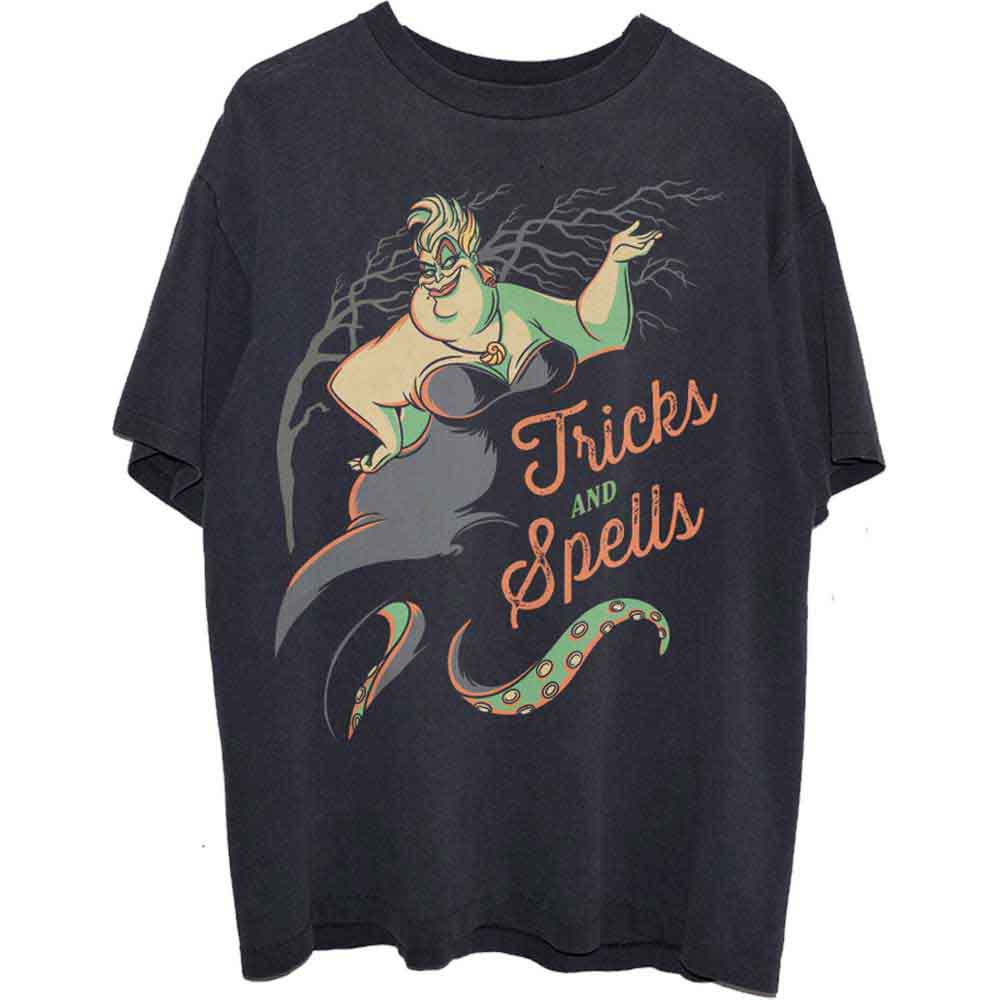 Disney Unisex T-Shirt: The Little Mermaid Ursula Tricks & Spells (Black)
