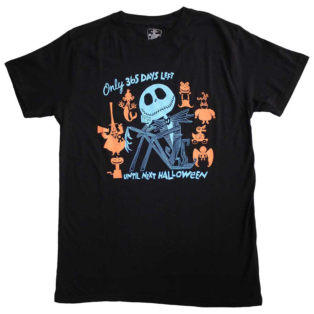The Nightmare Before Christmas Unisex T-Shirt: 365 Days (Black)