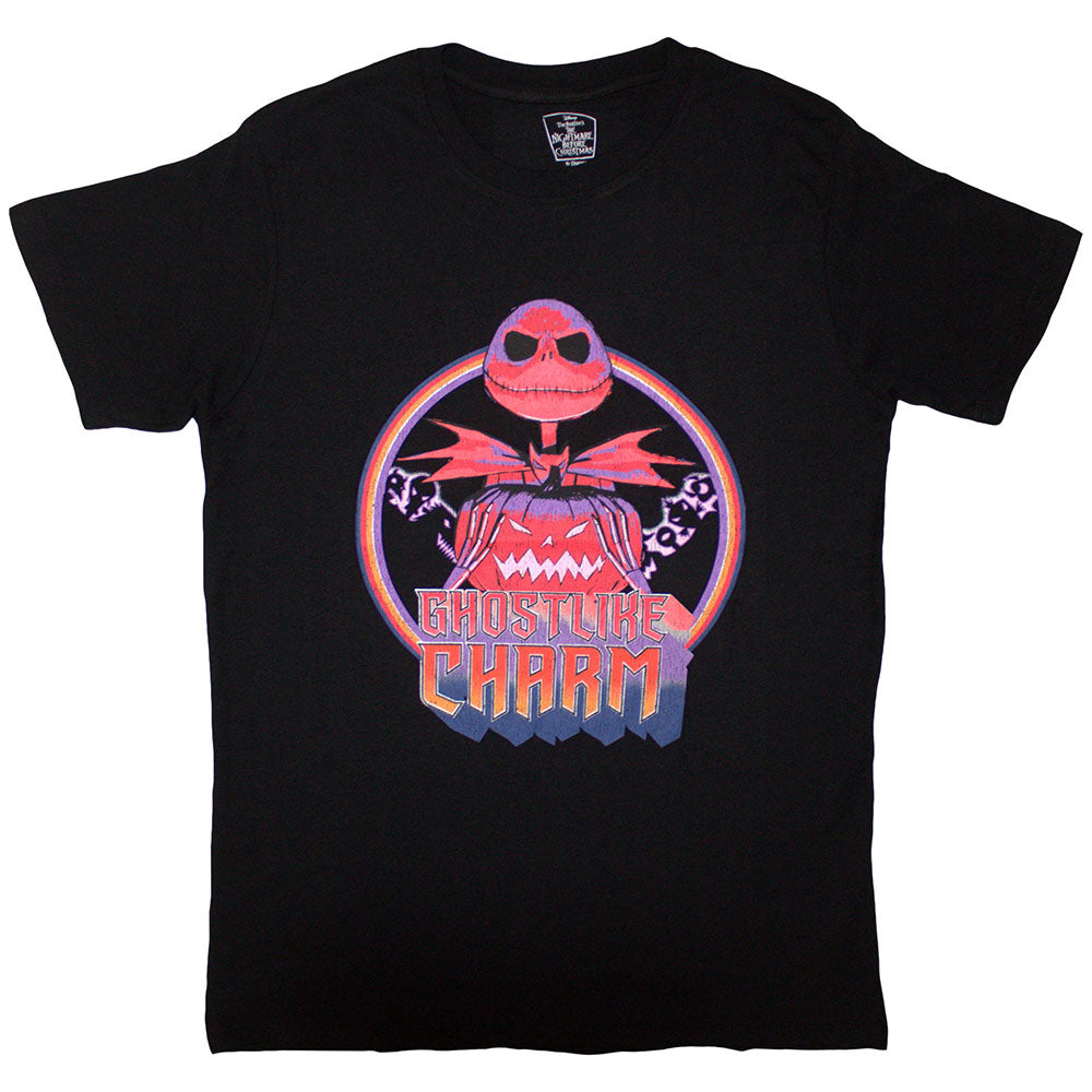 The Nightmare Before Christmas Unisex T-Shirt: Ghostlike Charm (Black)
