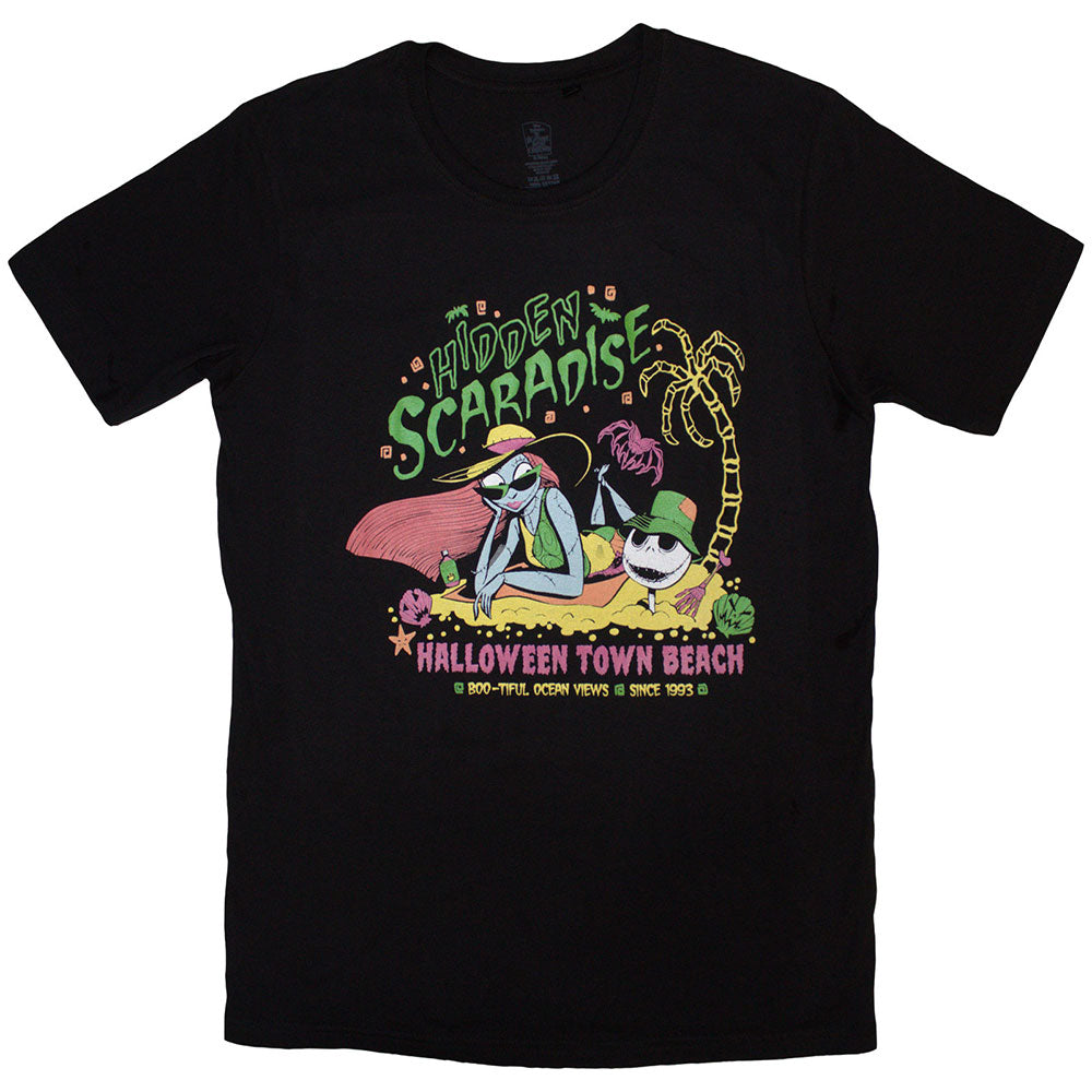The Nightmare Before Christmas Unisex T-Shirt: Hidden Scaradise (Black)