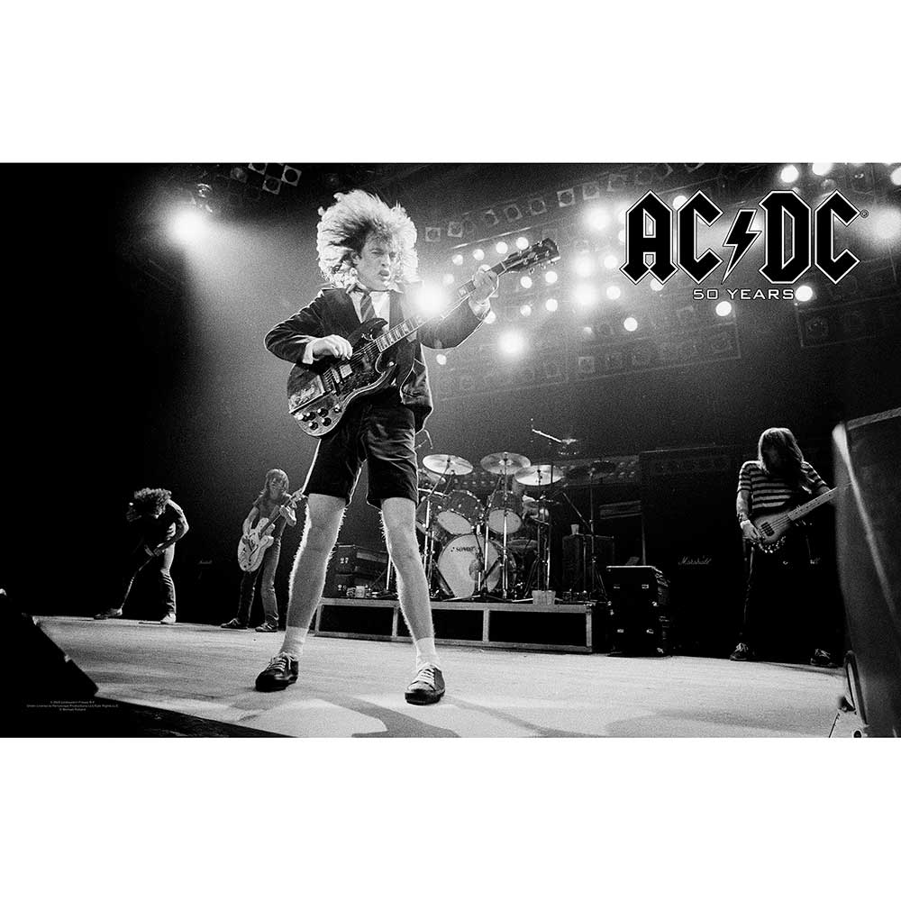 AC/DC Textile Poster: 50 Years