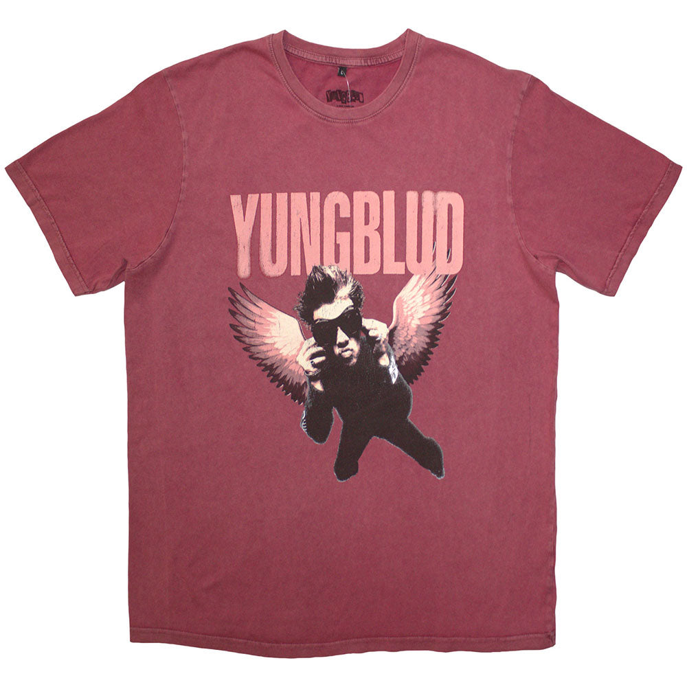 Yungblud Unisex T-Shirt: Wings (Red Wash) (Wash Collection)