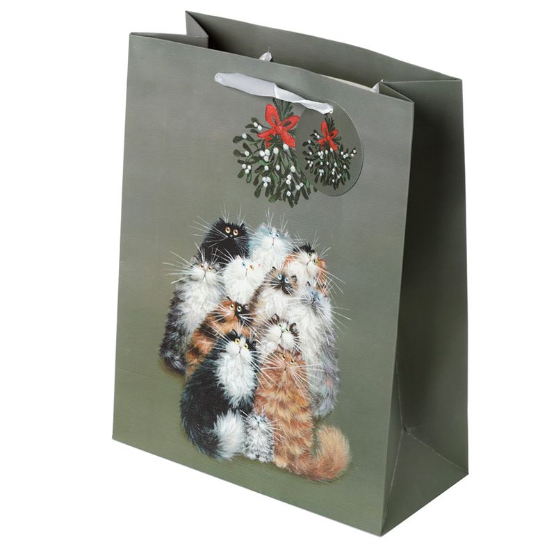 Cat christmas gift discount bag