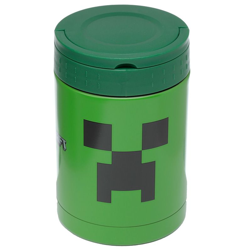 Minecraft Lunch Bag Set Creeper (Lunch Box, Water Bottle, Snack Pot) One  Size