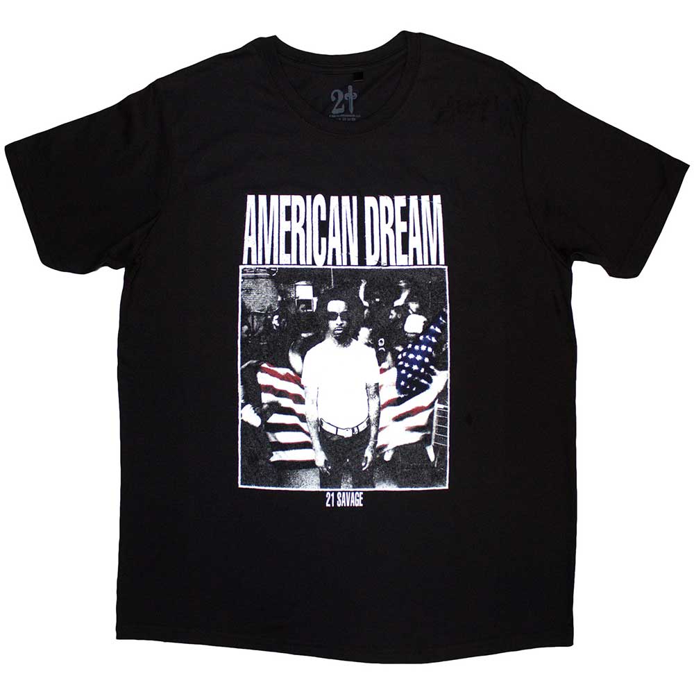 21 Savage Unisex T-Shirt: American Dream (Black)