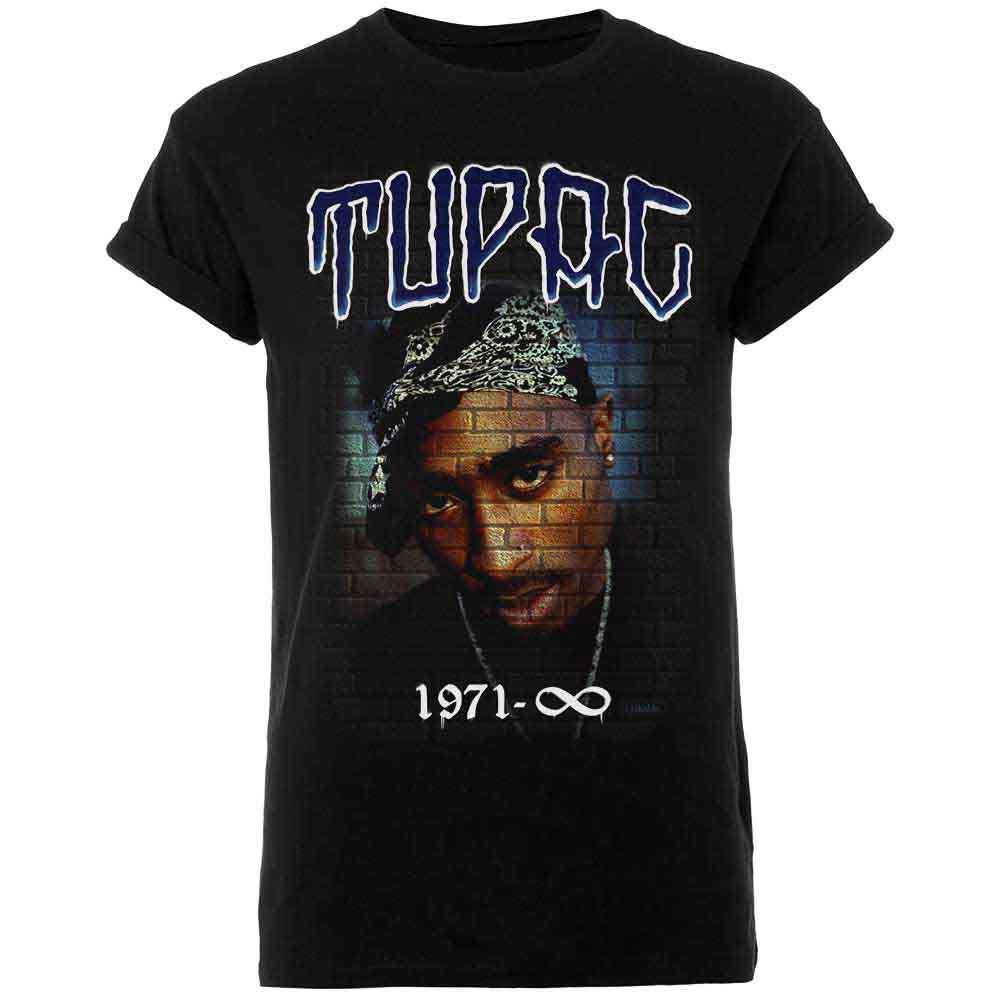 Tupac Unisex T-Shirt: Mural 1971 (Black)