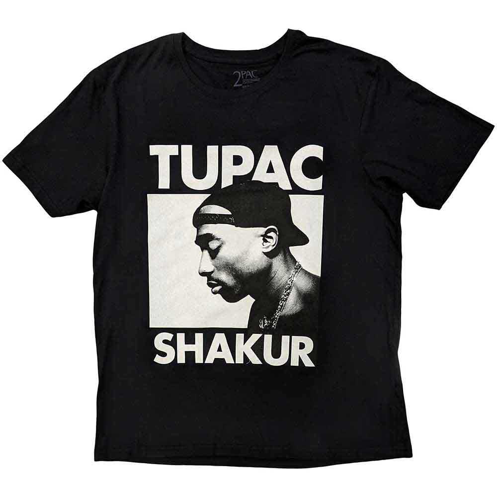 Tupac Unisex T-Shirt: Eyes Closed (Black)