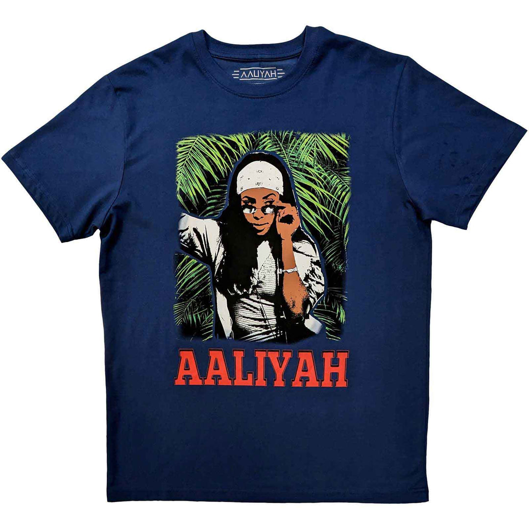 Aaliyah Unisex T-Shirt: Foliage (Denim Blue)