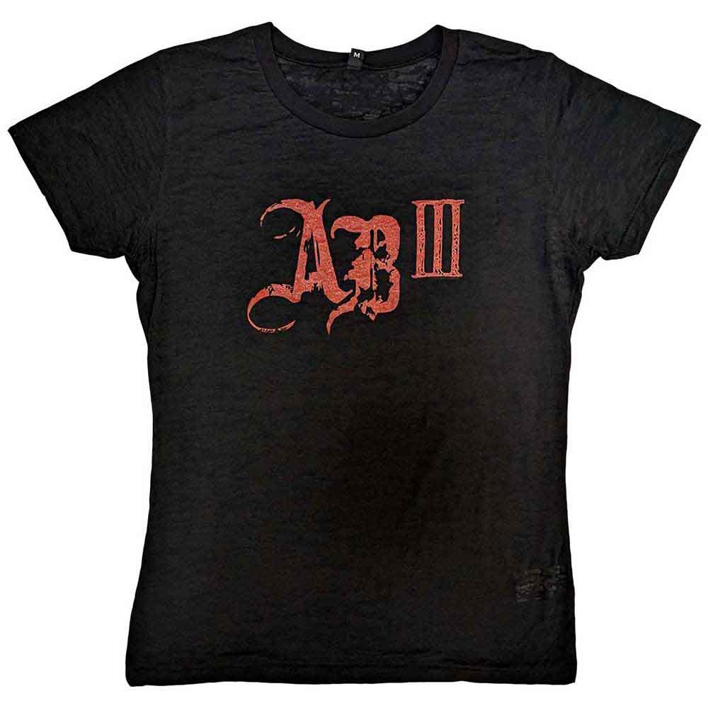 Alter Bridge Ladies T-Shirt: AB III Red Logo (Black)