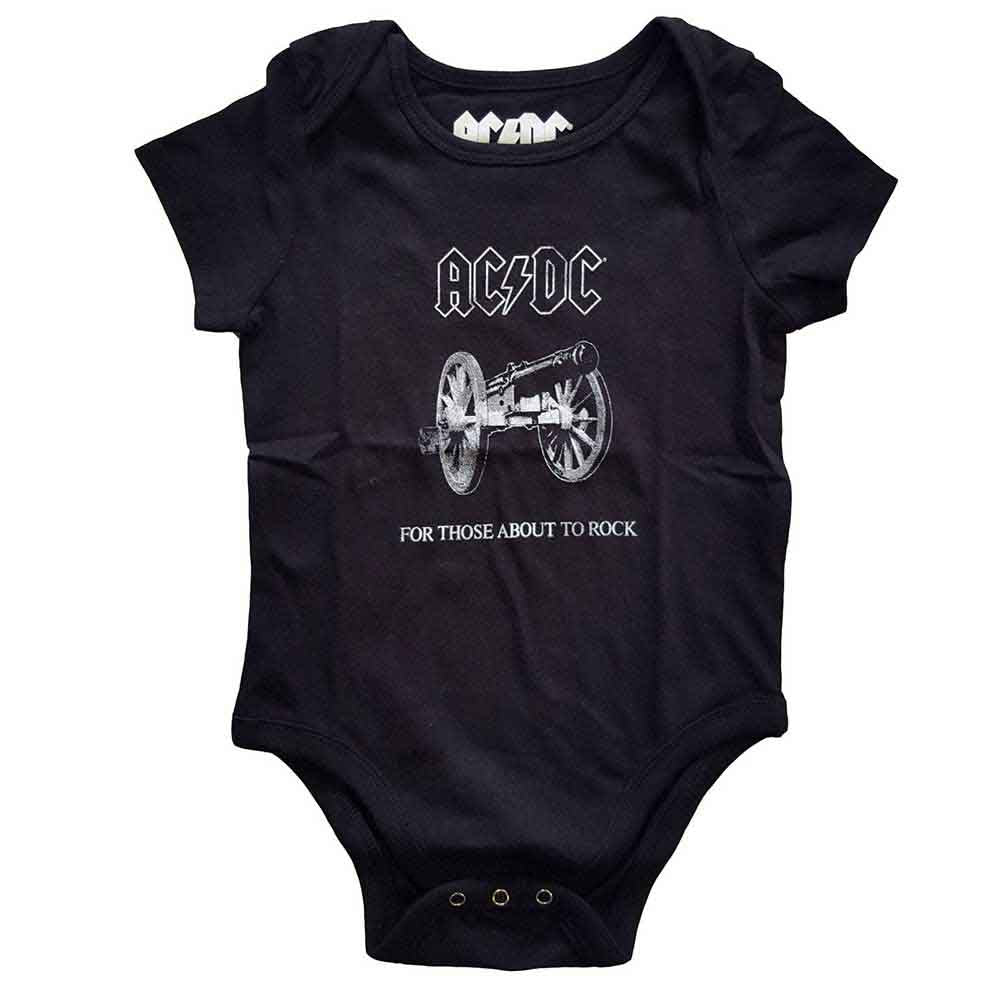 AC/DC Kids Baby Grow: About to Rock (Black)