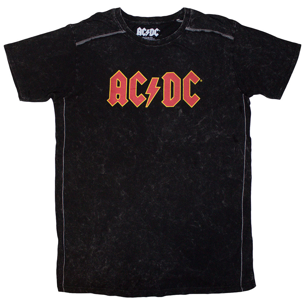 AC/DC Unisex T-Shirt: Logo (Black) (Wash Collection)