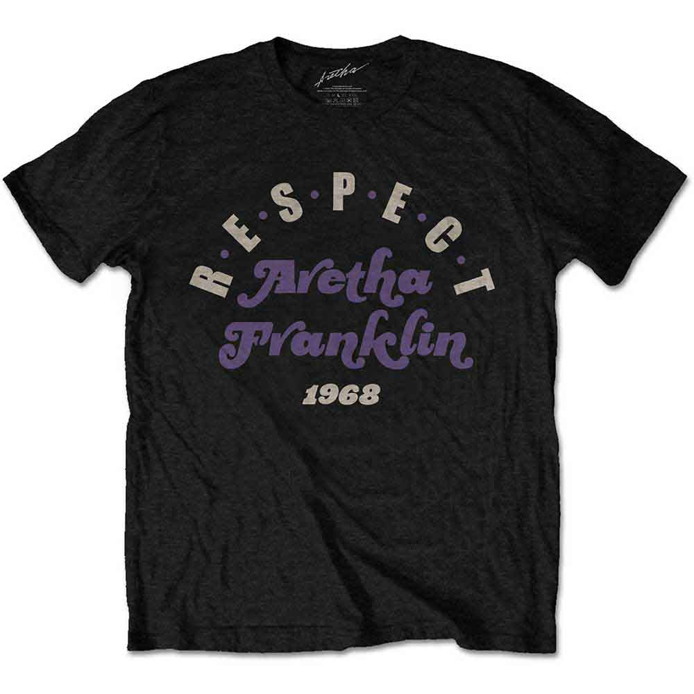 Aretha Franklin Unisex T-Shirt: Respect (Black)