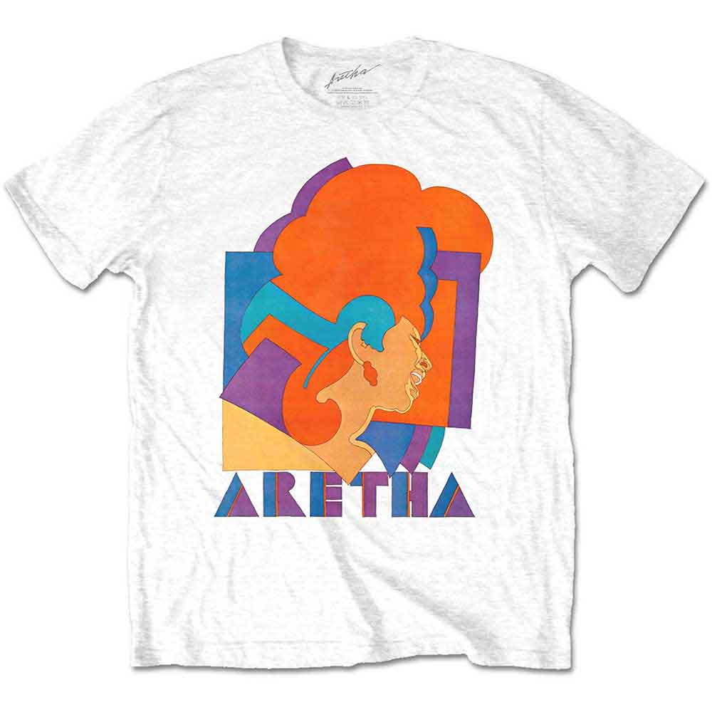 Aretha Franklin Unisex T-Shirt: Milton Graphic (White)