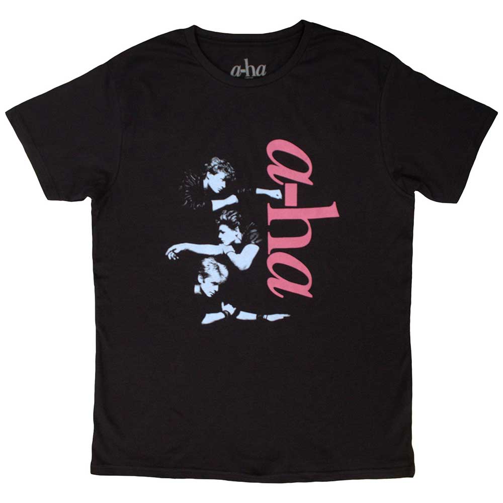 A-ha Unisex T-Shirt: Vertical Logo (Black)