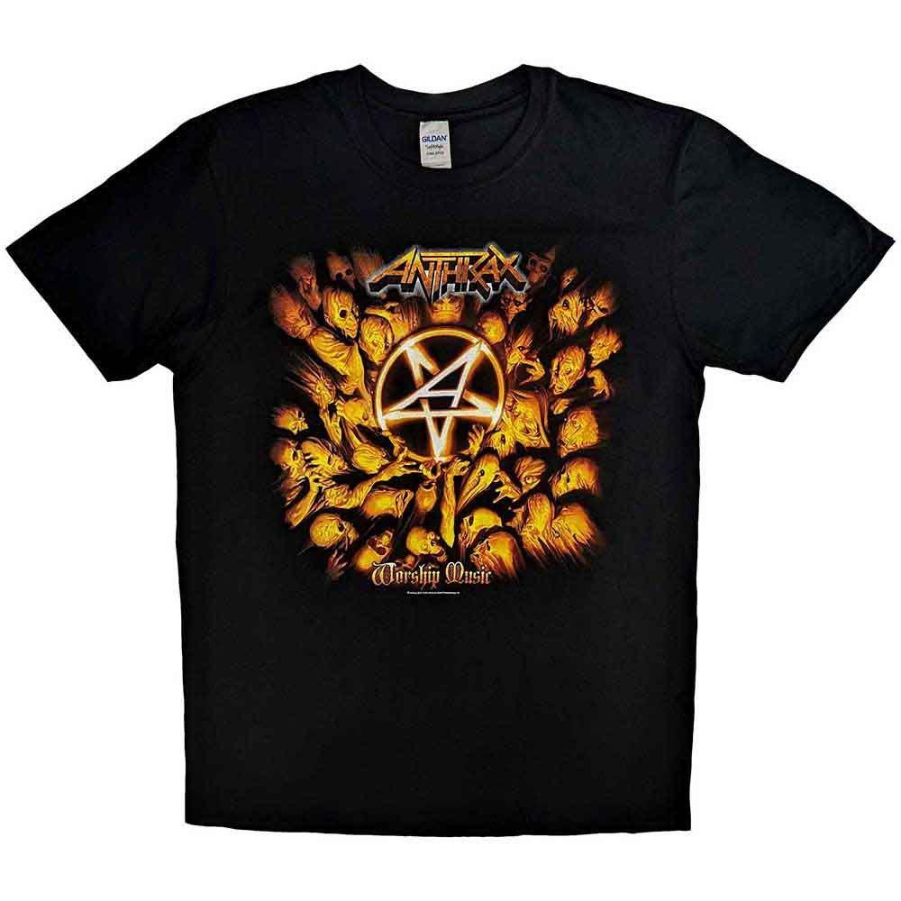 Anthrax Unisex T-Shirt: Worship Music (Black)