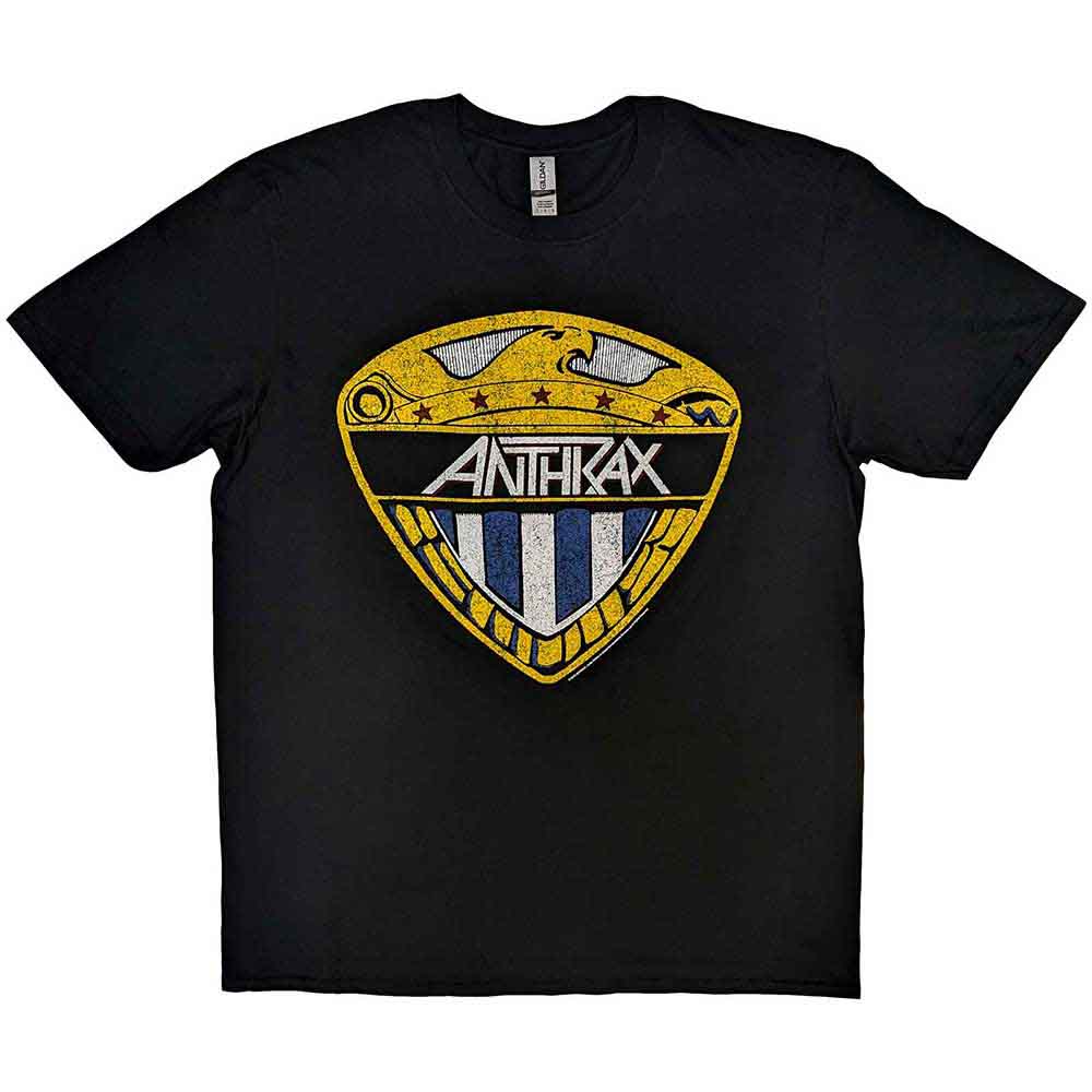 Anthrax Unisex T-Shirt: Eagle Shield (Black)